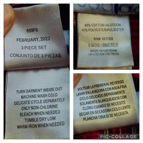 New Good Lad Corduroy Pants Red Plaid Button Down Shirt Outfit Holiday Infant 6m - Picture 11 of 11